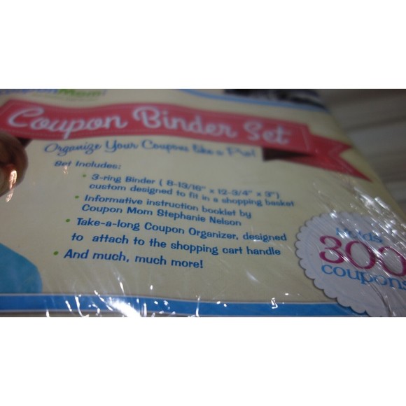 Coupon Mom!  Coupon Binder and EXTRAS Holds 300 Coupons Set NIP - B&W Damaske - Picture 2 of 8
